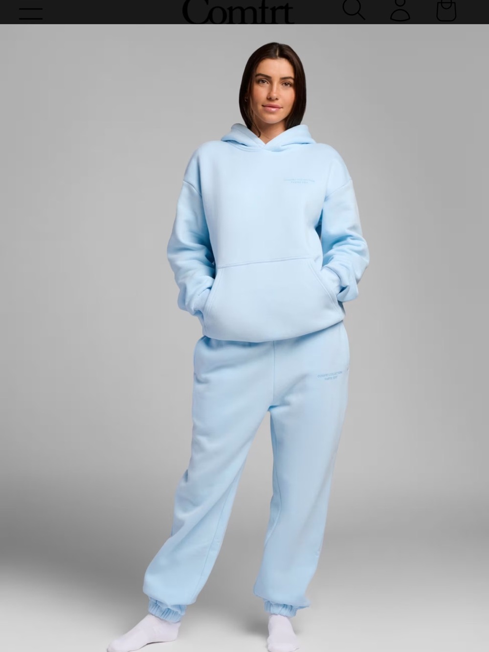 Comfrt cozy Sweatpants Pastel Baby Blue